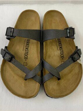 Birkenstock Mayari Pull Up Anthracite Regular Width Sandals